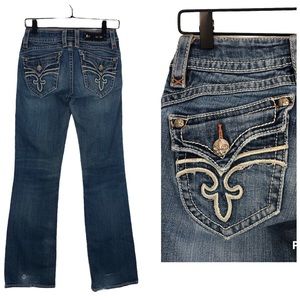 Rock Revival Stephanie Boot Y2K Vintage Low Rise Jeans in size 28